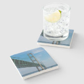 マッキナック橋に沿って ストーンコースター (横)