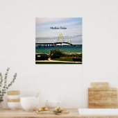 マッキナック橋、マッキナック島 ポスター (キッチン)