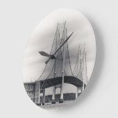 マッキナック橋 ラージ壁時計 (傾斜)