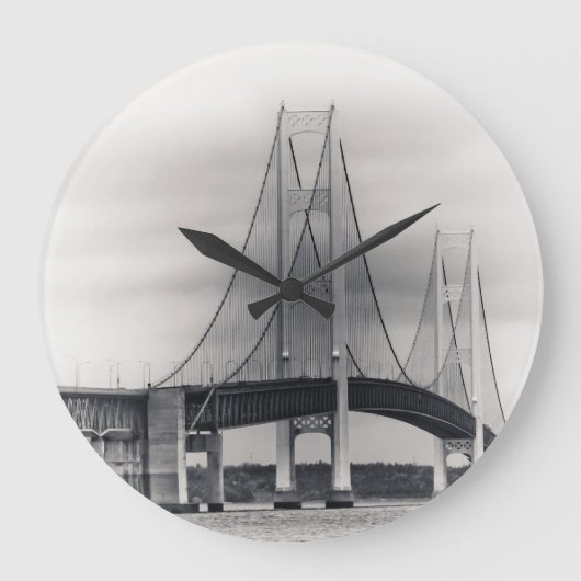 マッキナック橋 ラージ壁時計 (正面)