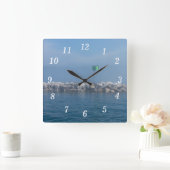 マッキナック防波壁時計 スクエア壁時計 (ホーム)