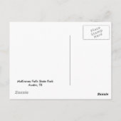 マッキニー・フォールズ州立パーク ポストカード (裏面)