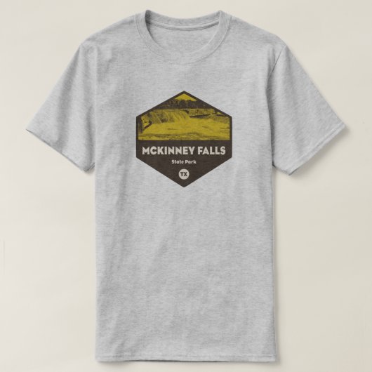 マッキニー・フォールズ州立公園 テキサス Tシャツ (デザイン正面)