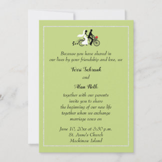 マッキノーアイランド結婚式招待状（自転車付） 招待状