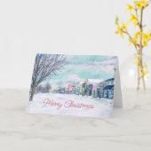 マッキノーシティのクリスマスグリーティングカード カード (黄色い花)