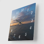 マッキノーシティダスクウォールクロック スクエア壁時計 (傾斜)