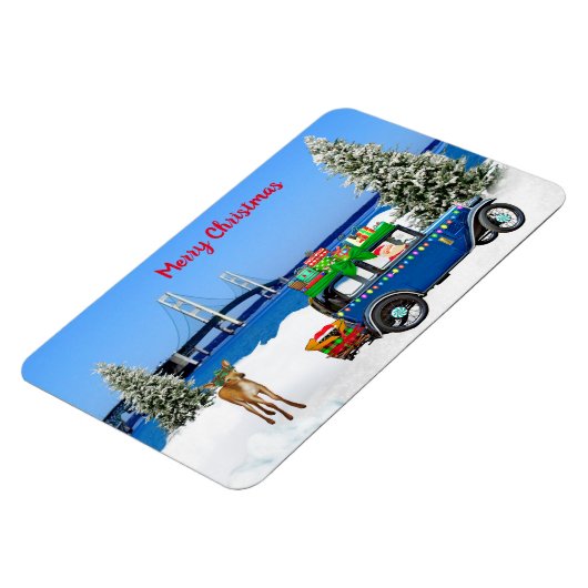 マッキノーシティ冷凍機クリスマスマグネット マグネット (左側)