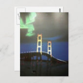 マッキノー橋はがき ポストカード (正面/裏面)