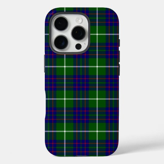 マッキンタイアタータンチェックグリーンブループレイド Case-Mate iPhoneケース (裏面)