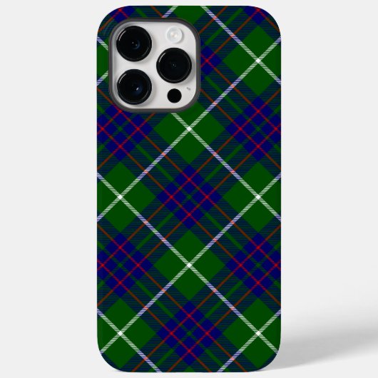 マッキンタイアタータンチェックグリーンブループレイド Case-Mate iPhoneケース (裏面)