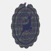 マッキンタイア狩りモダンスコットランドタータンチェッククリスマス オーナメントカード (右)