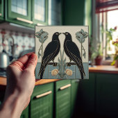 マッキントシュブラックバードアールデコ新しいウォールデコール タイル