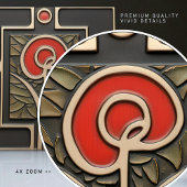 マッキントッシュアースートーン花ミッドセンチュリーデコール タイル