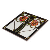 マッキントッシュアールデコフローラガラスウォールデコール タイル (側面)