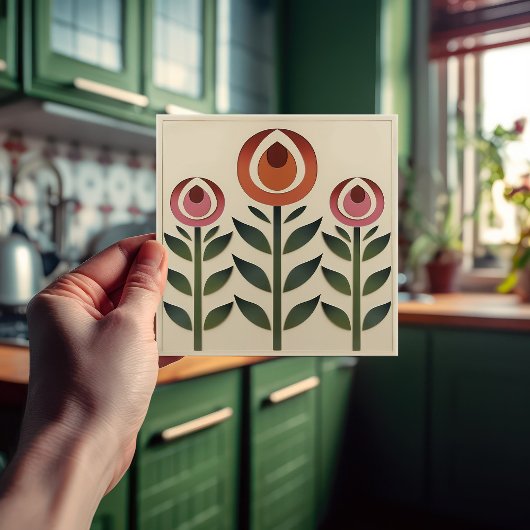 マッキントッシュアールデコ抽象芸術フローラウォールデコーサー タイル