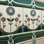 マッキントッシュアールデコ抽象芸術フローラウォールデコーサー タイル