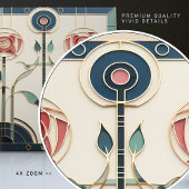 マッキントッシュアールデコ抽象芸術フローラウォールデコーサー タイル