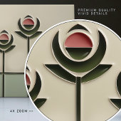 マッキントッシュアールデコ抽象芸術フローラウォールデコーサー タイル