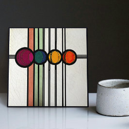 マッキントッシュアールデコ抽象芸術フローラウォールデコーサー タイル