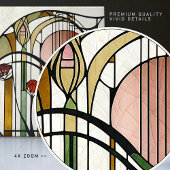 マッキントッシュアールデコ抽象芸術フローラウォールデコーサー タイル