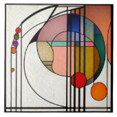 マッキントッシュアールデコ抽象芸術フローラウォールデコール タイル (正面)