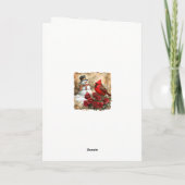 マッキントッシュモダンタータンチェッククリスマスホリデーカード シーズンカード (裏面)