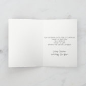 マッキントッシュモダンタータンチェッククリスマスホリデーカード シーズンカード (内部)