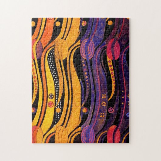 マッキントッシュ: チューリップのデザイン ジグソーパズル (縦)