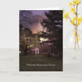 マッキンリーの小学校の退職カード カード (黄色い花)