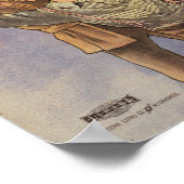 マッキンリー大統領が巨大なコインの上に立っている ポスター (角)