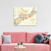 マッキンレーのノバスコシア州の地図2 キャンバスプリント (インサイチュ (リビング))