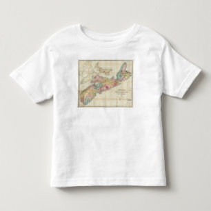 マッキンレーのノバスコシア州の地図2 トドラーTシャツ
