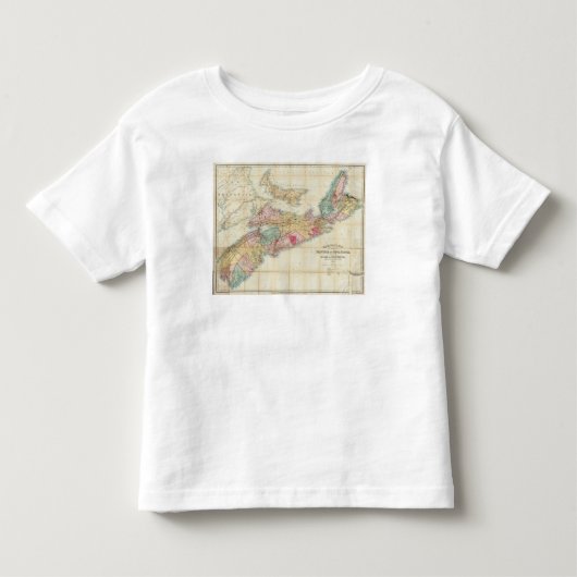 マッキンレーのノバスコシア州の地図2 トドラーTシャツ (正面)