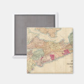 マッキンレーのノバスコシア州の地図3 マグネット (正面/裏面)