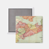 マッキンレーのノバスコシア州の地図4 マグネット (正面/裏面)