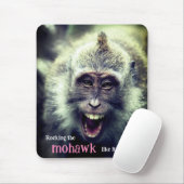 マックおもしろいモンキー写真 マウスパッド (マウス)