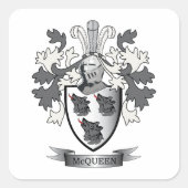 マックイーン家紋コートオブアームズ スクエアシール (正面)