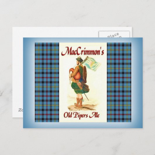 マッククリモンのオールドパイパーズエール ポストカード (正面/裏面)