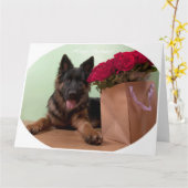 マックスからお誕生日のお祝い カード (黄色い花)