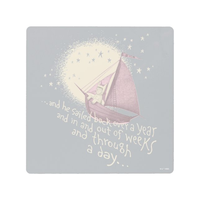 マックスとの1年間の航海 メタルプリント (正面)