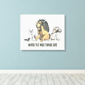 マックスとワイルド遊モノの キャンバスプリント (インサイチュ (ウッドフロア))