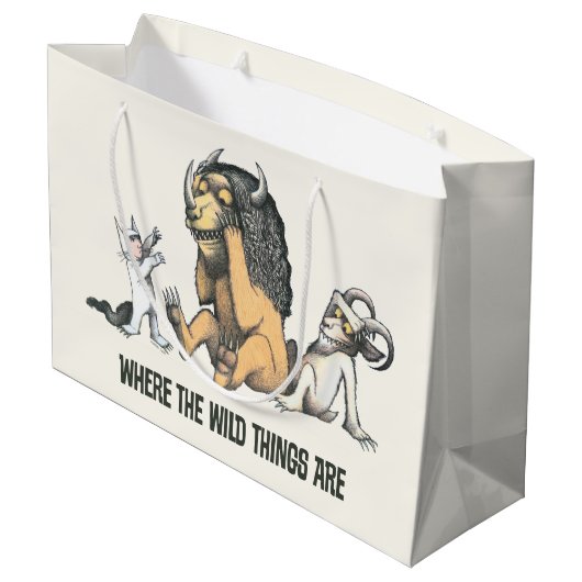 マックスとワイルド遊モノの ラージペーパーバッグ (裏面アングル)