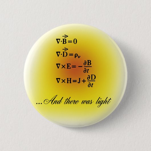 マックスウェルの同等化 缶バッジ (正面)