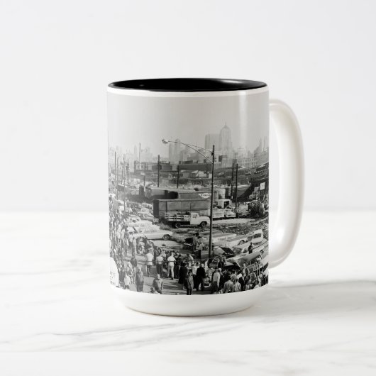 マックスウェル通りシカゴサーカ1950年代フリーマーケット ツートーンマグカップ (正面右)