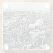 マックスウェル通りシカゴサーカ1960年代フリーマーケット ガラスコースター (裏面)