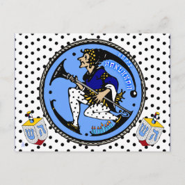 マックスフィールドパリシュイハヌカー小妖精や小人アンドドリデル シーズンポストカード