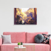 マックスフィールドパリシュロマンス1922 キャンバスプリント (インサイチュ (リビング))