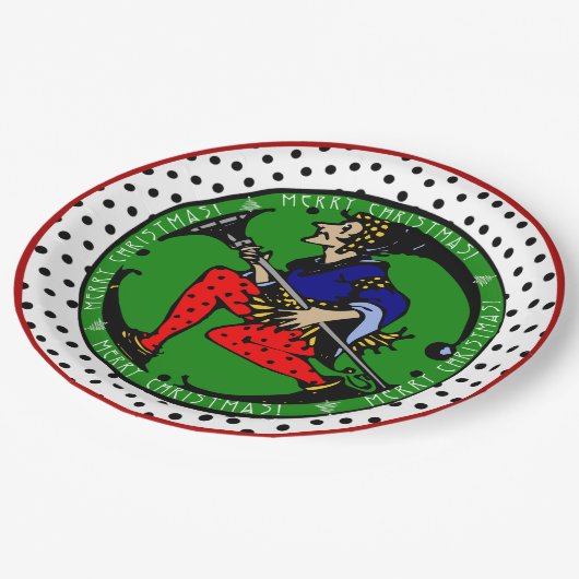 マックスフィールドパリ – イクリスマス小妖精や小人 ペーパープレート (アングル)