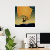 マックスフィールド・パリシュの「海賊船」 ポスター (ホームオフィス)