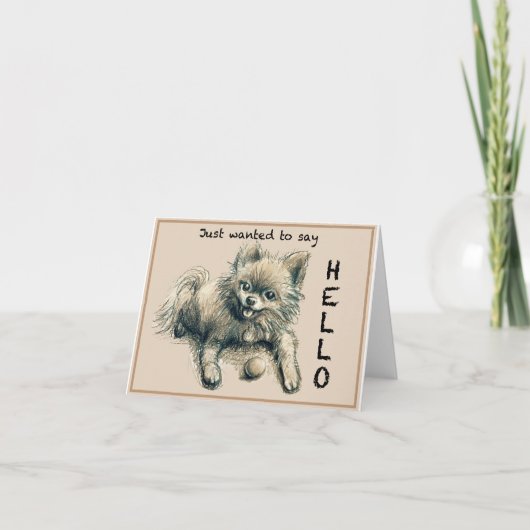 マックス・ザ・ドッグ・ノーテカード サンキューカード (正面)